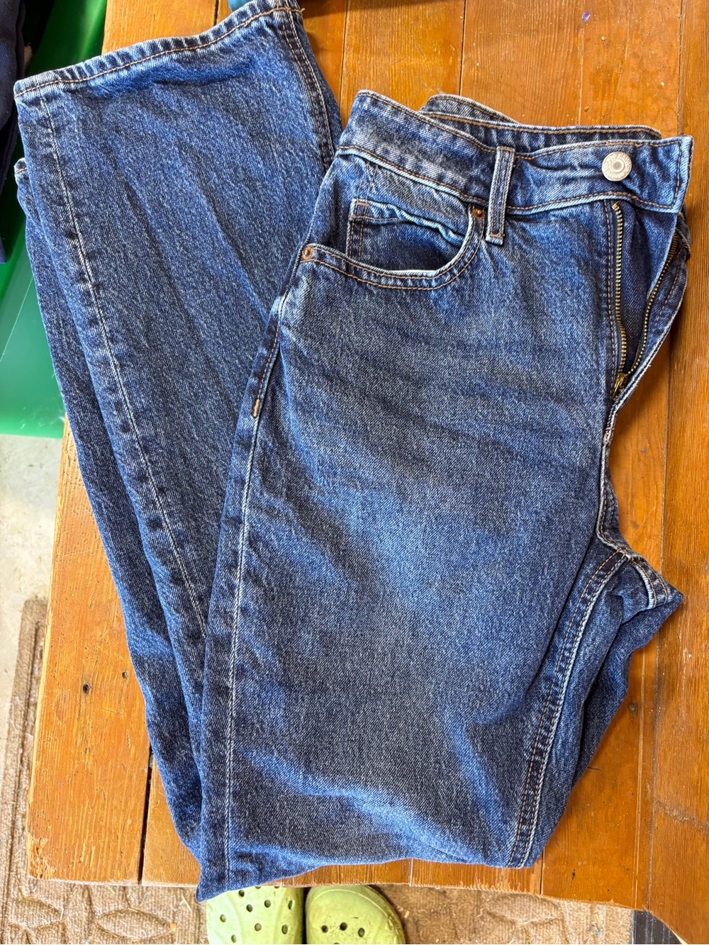 Old Navy Men's Dark Blue Straight-Leg Jeans